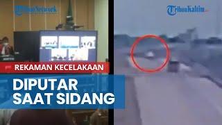 Video Detik-detik Kecelakaan Vanessa Angel dan Bibi di Tol Jombang Terekam CCTV Diputar saat Sidang