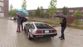 DeLorean bei Regenwetter - Filmproduktion Ratgeber Alexander Flögel