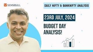 NIFTY and BANKNIFTY Analysis for tomorrow 23 July