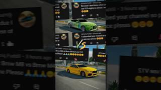 Drag Race Bmw M4 V12 vs Bmw M8 V12 Car Parking Multiplayer