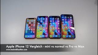 Apple iPhone 12 Vergleich - mini vs normal vs Pro vs Max