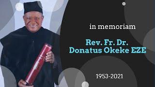 In Memoriam : Rev. Fr. Dr. Donatus EZE