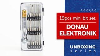 Precision Screwdriver with Bits - Donau Elektronik D MBS18 [UNBOXING]