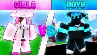 BOYS vs GIRLS In Roblox Bedwars!