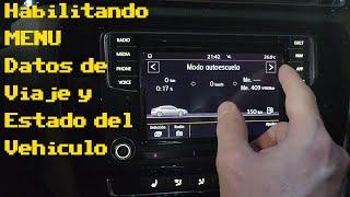 VW jetta / Vento Discover Media - Habilitando Menú Datos de Viaje y Estado del Vehículo