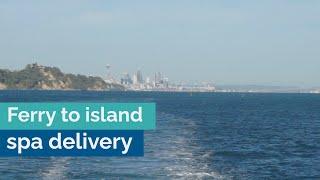 Delivering a Vortex™ spa pool to island via a car ferry - Owner review