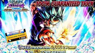 100% Guaranteed Ultra Super Saiyan God SS Vegito Summon Trick!!! - Dragon Ball Legends | New Summon