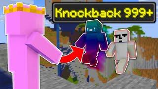 Minecraft Manhunt, But Punching Gives Me Knockback...