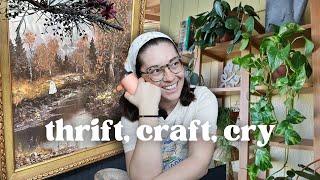 VLOG | thrifting, crying, and my finished DREAM craft storage