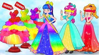 Princess Dress Up Contest!  Fashion Dress Design Result with Friends by SM