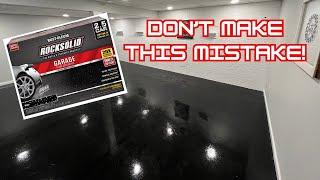 How To Epoxy Your Basement Floor | Rust-Oleum Rocksolid Garage Floor Coating In Black