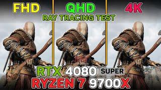 Ryzen 7 9700X + RTX 4080 Super | Ray testing tested in 6 games