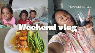 WEEKEND VLOG:|DECLUTTER & CLEAN MY BATHROOM |COOKING |SUNDAY CHILL VIBES