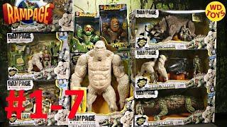 Новые 10 Rampage The Movie Toys Unboxing Unbox Сравните с King Kong Skull Island 1-7