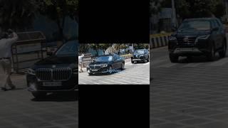 GAUTAM ADANI'S ENTRY IN BMW 730LD WITH POLICE SECURITY IN MUMBAI #SHORTS#INDIA#MUMBAI#ADANI#CARS#BMW