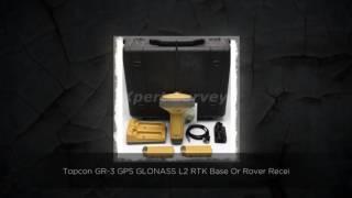 Topcon GR-3 GPS GLONASS L2 RTK Base Or Rover Receiver 915+ 9