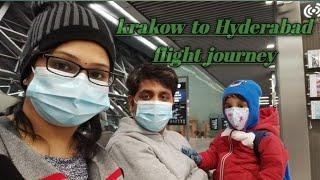 Europe to India travel during Covid-19||Poland to India|Wrocław to Hyderabad (Part -2)