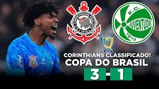 CORINTHIANS CLASSIFICADO COM DEPAY NA TORCIDA! CORINTHIANS 3 x 1 JUVENTUDE | COPA DO BRASIL 2024