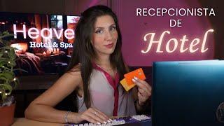 ASMR • Recepcionista de HOTEL & SPA hace tu Check in Roleplay para DORMIR