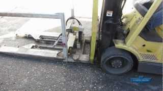 Cascade QFM (Quick Fork Mount) Forward Bin Dumper Forklift Attachment