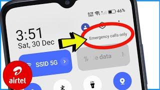 Emergency Calls Only Airtel Sim Card Problem | Airtel Sim Showing Emergency Calls Only