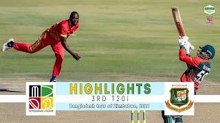 Zimbabwe vs Bangladesh Highlights | 3rd T20i | Bangladesh tour of Zimbabwe 2021