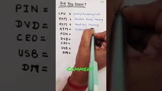 Did you know these acronyms !!! masters learning with sadhana mam