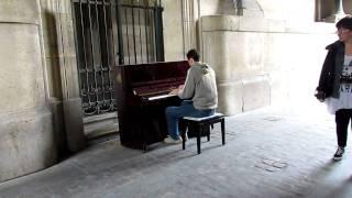 Artista de rua Louvre  - (Paris - França)