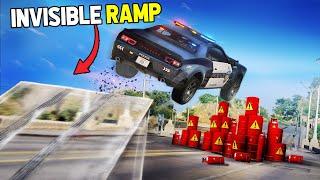 Destroying Players with Invisible Ramp in GTA 5 RP