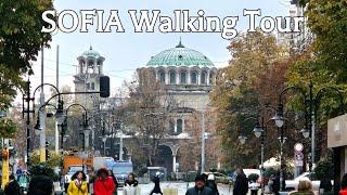 SOFIA WALKING TOUR AFTER FIRST SNOWFALL IN 4K!