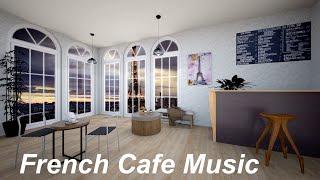 French Cafe Music with Modern French Cafe Ambience Overlooking Eiffel Tower