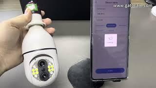 V360pro WIFI Dual lens 10x Zoom bulb Camera  setup installation Video