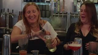 Pam Sherman behind the bar at Denver's Range restaurant