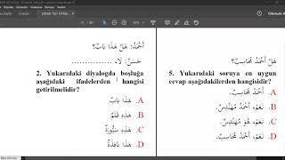 Arapça Örnek Test Soru ve Çözümleri (Genel) Abdulhakim ÖNEL