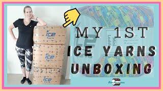 IceYarns Unboxing - Yarn Haul - Checking out New Metallic Yarns and Favorite Ladder Yarn Colors