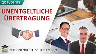 Unentgeltliche Schenkung/Vererbung von Betriebsvermögen (§ 6 Abs. 3) | Personengesellschaften 5/10