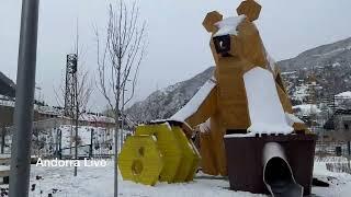  ANDORRA WALKING TOUR through ENCAMP at CHRISTMAS: CHRISTMAS MARKET and SNOW ️