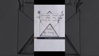 how to draw envelope #shorts #youtubeshorts #art  #nadiasartjourney #meaningful #drawing #envelope