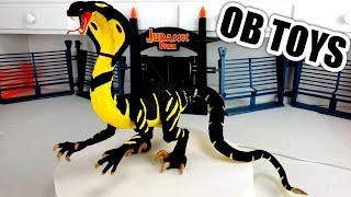 CUSTOM HYBRID KING COBRA INDORAPTOR | MATTEL | McFarlane Toys  GLOW IN THE DARK DINOSAUR Toy REPAINT