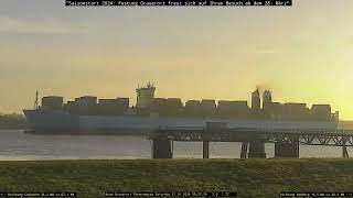 MARIE MAERSK - Gigantisches Containerschiff auf der Elbe 27.01.2024