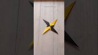 NINJA STAR ORIGAMI TUTORIAL| HOW TO MAKE A SHURIKEN NINJA STAR CRAFT| FOR BEGINNERS| CRAFT WORK