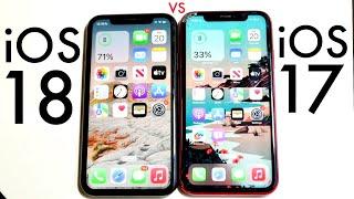 iOS 18 Vs iOS 17 On iPhone XR! (Speed Comparison)