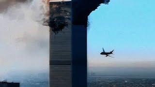 WTC 9/11 | Second Plane Hit in South Tower | WCBS-AM Chopper 880 (60fps AI Upscaled)