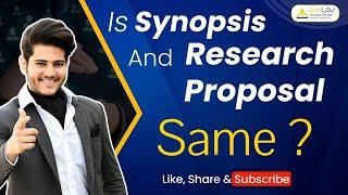 Difference Between Synopsis and Research Proposal | The Complete Guide | Aimlay Pvt. Ltd.