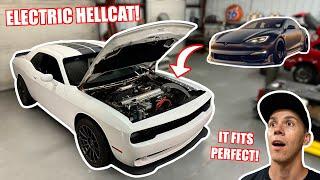 I Body Swapped My Tesla Plaid With a HELLCAT!