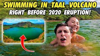 WE SWAM in boiling hot TAAL VOLCANO before ERUPTION!