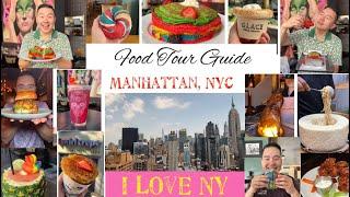 FOOD Tour Guide - MANHATTAN, NYC 2024 ( 4K )