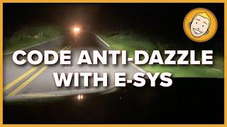 How to CODE THE ANTI-DAZZLE FEATURE using E-Sys for your BMW