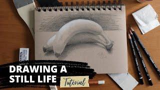 Still Life Drawing Tutorial - Bananas