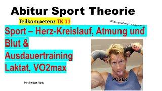 ABITUR SPORT THEORIE 2025 TK 11: Laktat - Maximale Sauerstoffaufnahme – Ausdauer Teilkompetenz 11